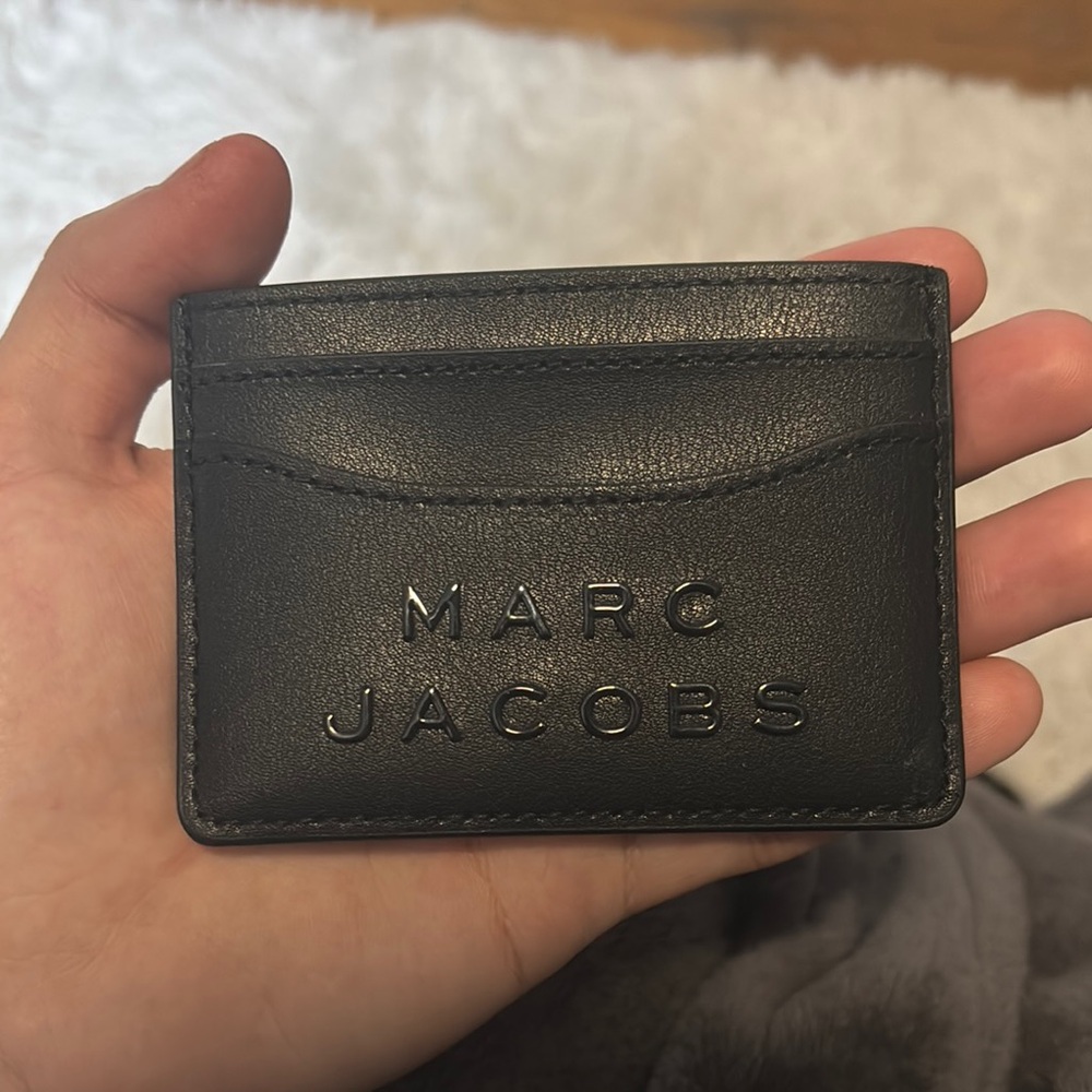 Marc Jacobs Black Leather Card Holder